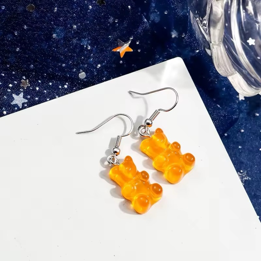 Mini Gummy Bear Earrings – Dangle Earrings - Handmade - Picture 4 of 7
